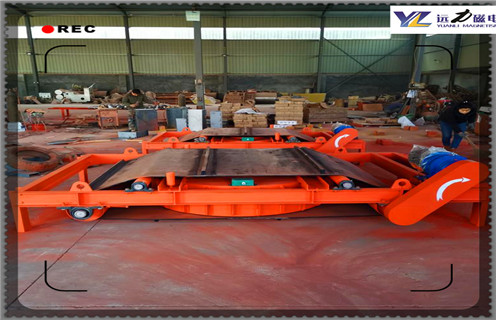 電磁自卸式除鐵器，天津電磁自卸式除鐵器參數_天津電磁自卸式除鐵器參數廠家配件_型號及工作視頻