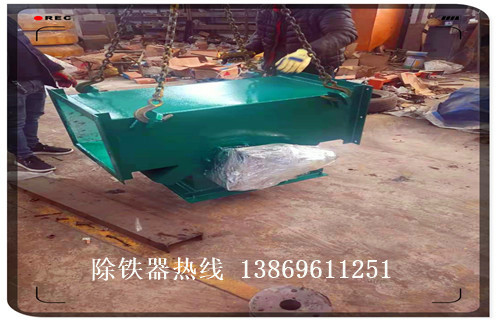 管道式永磁自卸式除鐵器，新疆管道式永磁自動除鐵器方案_遠力新疆管道式永磁自動除鐵器方案安裝示意圖型12000高斯_可定制工作原理