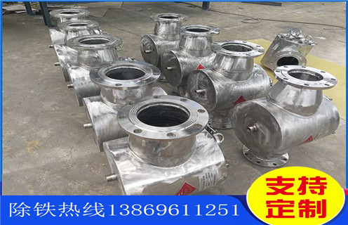 管道除鐵器，棗莊管道除鐵器_棗莊管道除鐵器應用安裝示意圖型12000高斯_可定制工作原理